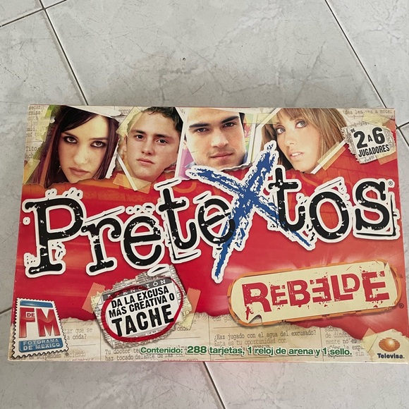 Vintage RBD Rebelde Pretextos Board Game